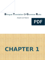 Bilingual Translation of Grammar Rules