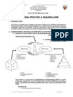 Professional Practice & Building Laws: University of Santo Tomas