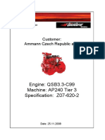 Engine: QSB3.3-C99 Machine: AP240 Tier 3 Specification: Z07-620-2