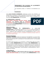 Contrato de Arrendamiento Con Clausula de Allanamiento Futuro Con Firmas Legalizadas Notarialmente (Autoguardado)