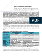 Análisis El Enfoque Actual de La Gestión Pública en México