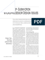 Deep-Submicron Microprocessor Design Issues