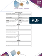 Practical Activity 1 - Template: Analysis of Chosen Video