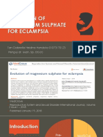 Evolution of Mgso4 For Eclampsia