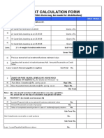 Zakat Calculation Form: (Copies of This Form May Be Made For Distribution)