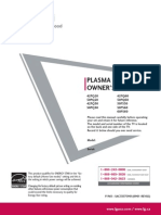 Plasma TV Owner'S Manual: 42PQ20 50PQ20 42PQ30 50PQ30 42PQ60 50PQ60 50PS30 50PS60 60PS60