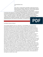 La Antropología y Sus Compromisos o Responsabilidades Éticas CARDOSO