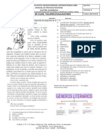 Evaluación Tipología Textual y Géneros Literarios