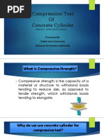 Compression Test of Concrete Cylinder: Presented by Sheikh Jamil (1401003) Mufazzel Ali Khadem (1401004)