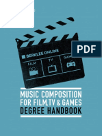 Berklee Online Music Composition FilmTVGames Degree Major Handbook PDF