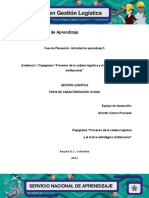 Evidencia 1 Flujograma "Procesos de La Cadena Logística y El Marco Estratégico Institucional"