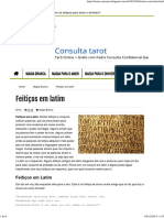 Feiticos em Latim Rituais Amarres PDF