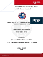 Tesis Creacion - Empresa - Inmobiliaria y de Construccion Tassara - Garcia - Juan PDF