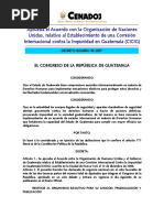 Decreto 35-2007 CICIG