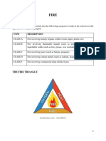 Types of Fire:: Type Description