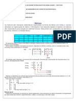 Trabalho Sobre Matrizes Trabalho