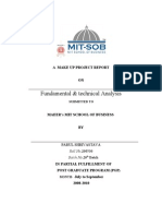 Fundamental & Technical Analysis: A Make Up Project Report