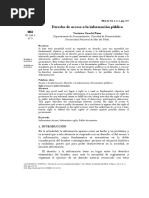 Derecho de Acceso A La Información Pública