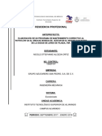 Informe Técnico de Residencia Profesional PDF