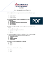 LEGISLACIÓN AERONÁUTICA I - Banco de Preguntas (Delta 1.1) PDF