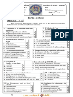 Devoir de Synthèse N°2 Lycée Pilote - SVT - 2ème Sciences (2011-2012) Mlle Hend. Ilhem. Saoussen. Leila. Cherif