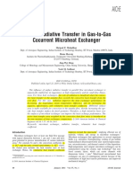 Surface Radiative Transfer in Gas-to-Gas Cocurrent Microheat Exchanger