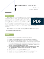 Learning Assessment Strategies: Syllabu