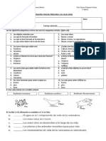 Evaluación Seres Vivos