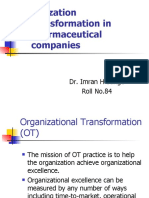 Organizational Transformation in Pharmaceutical Industry