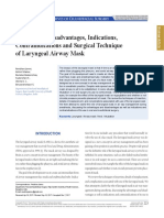 Advantages Disadvantages Indications Contraindications of LMA