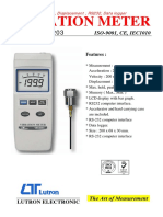 Vibration Meter: Model: VB-8203