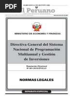 Ultima Directiva Invierte - Pe-23-01-2019 - Se - Rd-001-2019-Ef-63.01 PDF