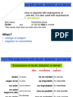 13.2 The Subjunctive With Doubt, Disbelief, and Denial