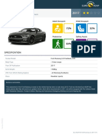 Euroncap 2017 Ford Mustang Datasheet