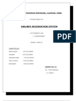 Airlines Reservation System: Uttar Pradesh Technical University, Lucknow, India