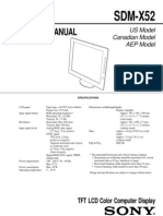 Service Manual: SDM-X52