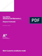 Geo-E2010 Advanced Soil Mechanics L Wojciech Sołowski: 26 February 2018