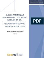 Guia n1 Mas 1401 Reconocimiento de Partes Piezas de Motor y Tren Motriz