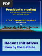 President's Meeting: Directorate of Student Services