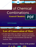 Laws of Chemical Combinations: General Chemistry 1