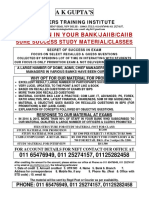 Bank Promotion Study Mat July 15