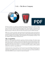 BMW AG. - The Rover Company