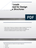 Types of Loads Considered For Design of Bridge