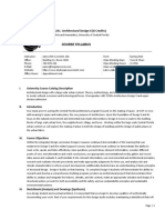 Course Syllabus: ARC 3321L: Architectural Design 6 (6 Credits)