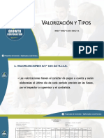 Presentación PPT - Valorizaciones y Tipos