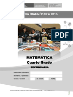 Prueba Diagnóstica Del Área de Matemática - 4