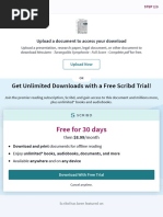 Free For 30 Days: Get Unlimited Downloads With A Free Scribd Trial!