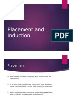 Placement and Induction