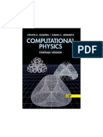 Computational Physics - Fortran Version - Koonin PDF