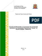 DE PAULA - A Escola Multisseriada e Os Processos de Construção Identitária PDF